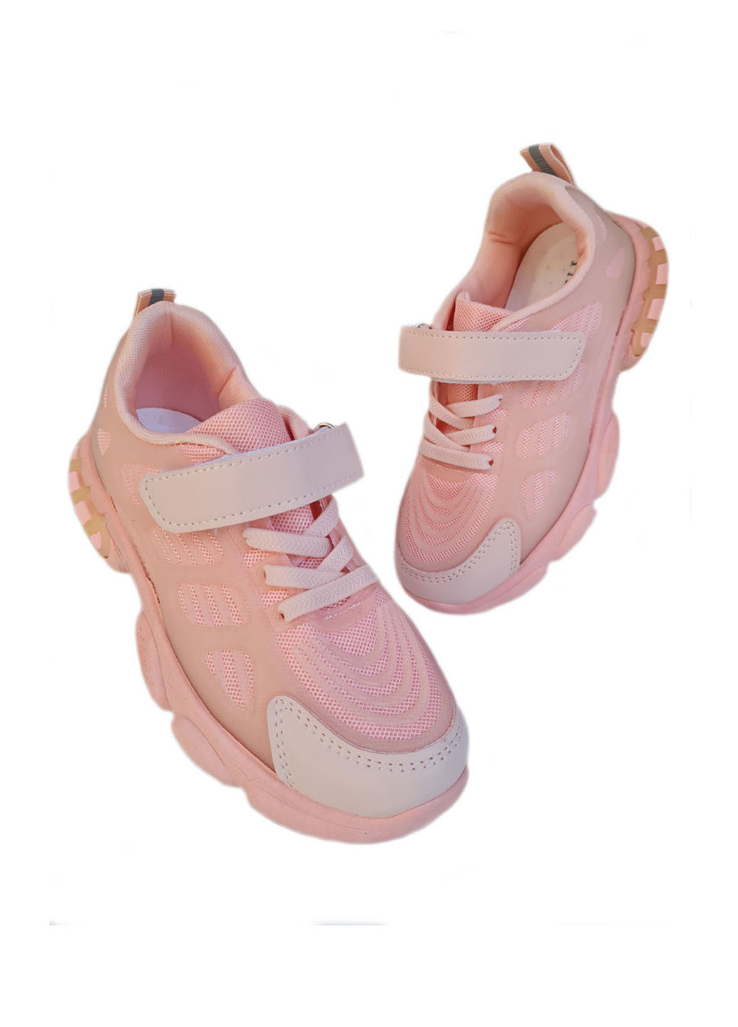 Розовые демисезонные кроссовки ABC