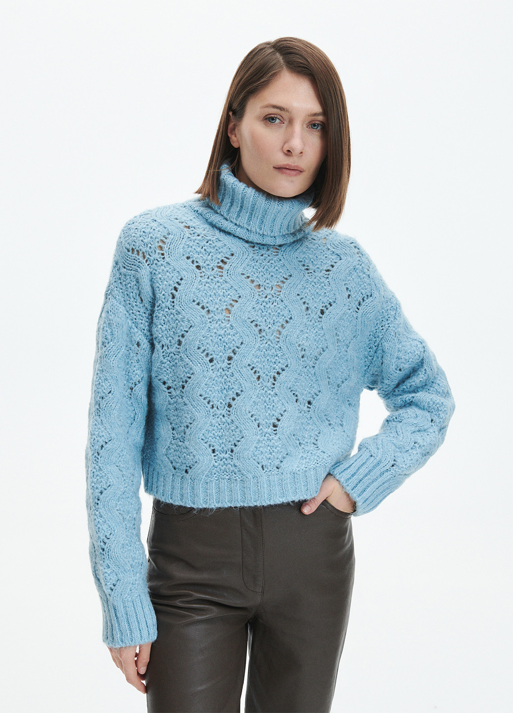 Голубой демисезонный свитер Reserved