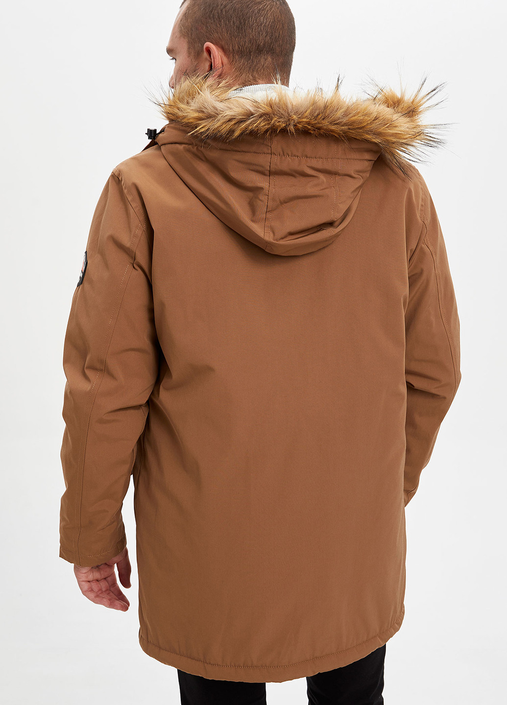 Светло-коричневая демисезонная куртка DeFacto