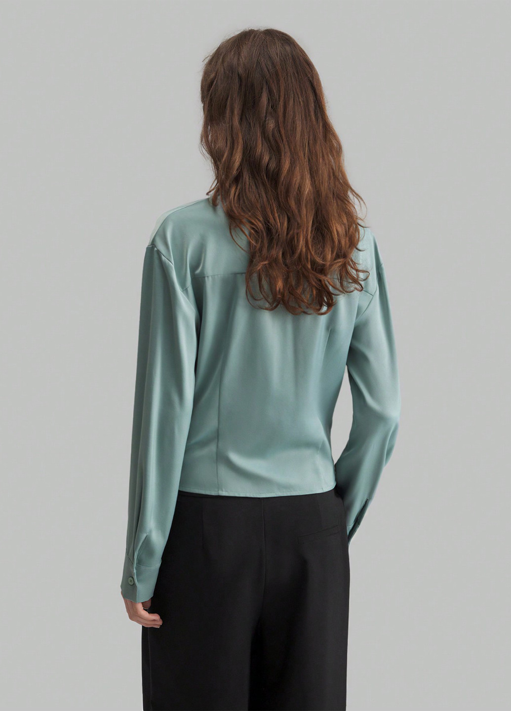 Мятная блуза SHEIN