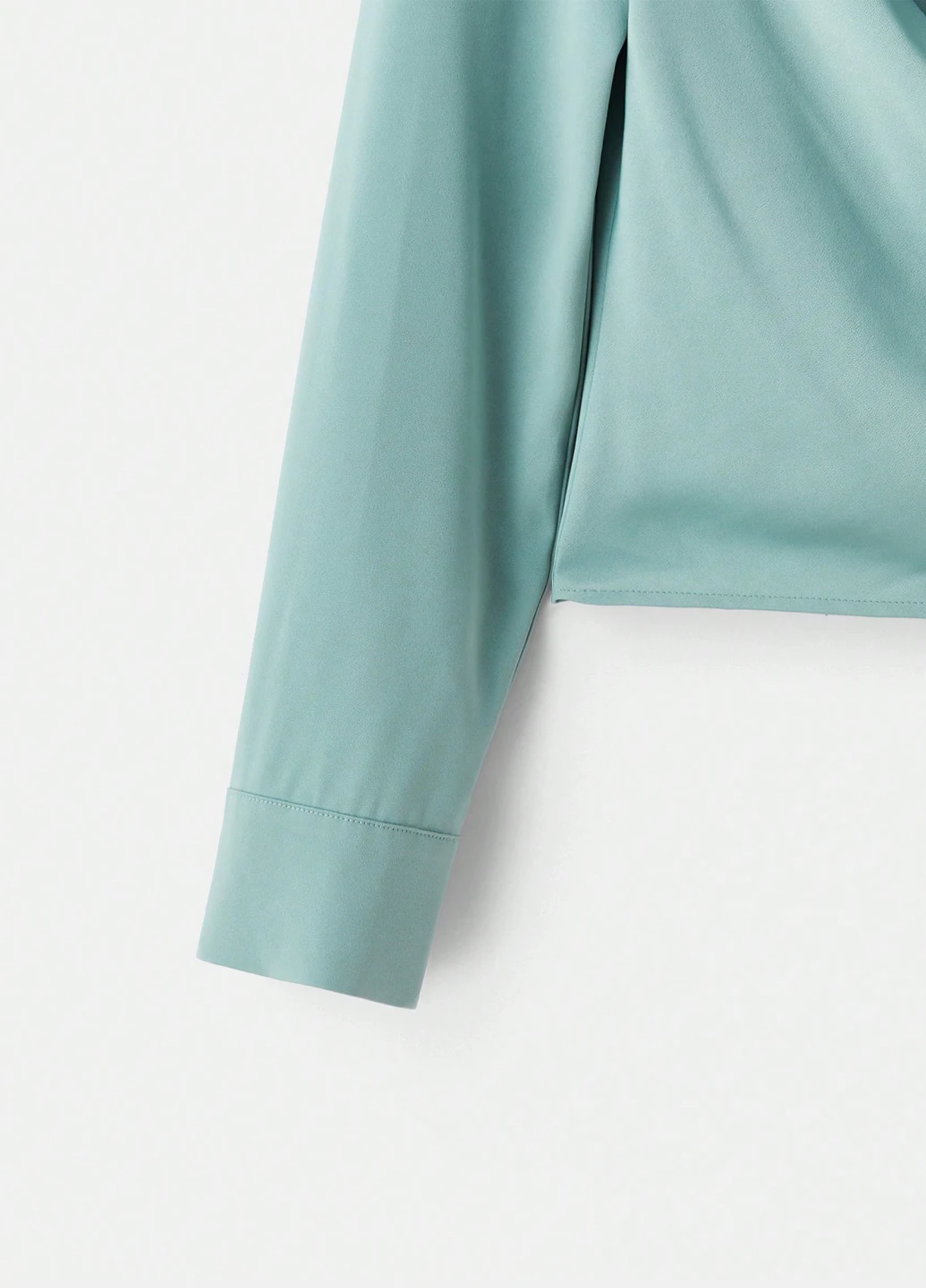 Мятная блуза SHEIN