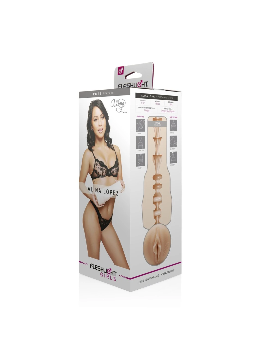 Мастурбатор Girls: Alina Lopez - Rose, со слепка вагины, очень нежный Fleshlight (254583413)