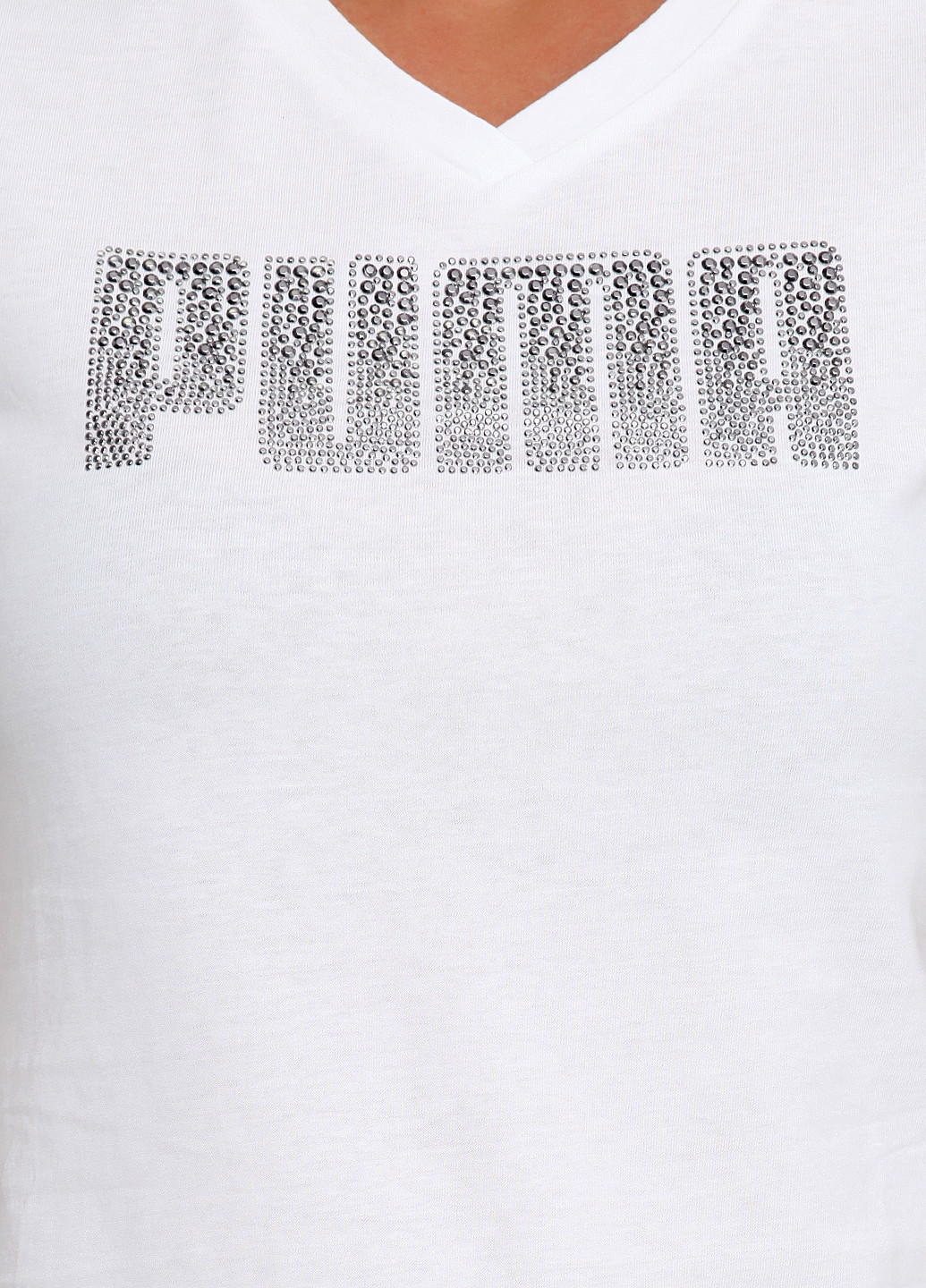 Белая всесезон футболка с коротким рукавом Puma