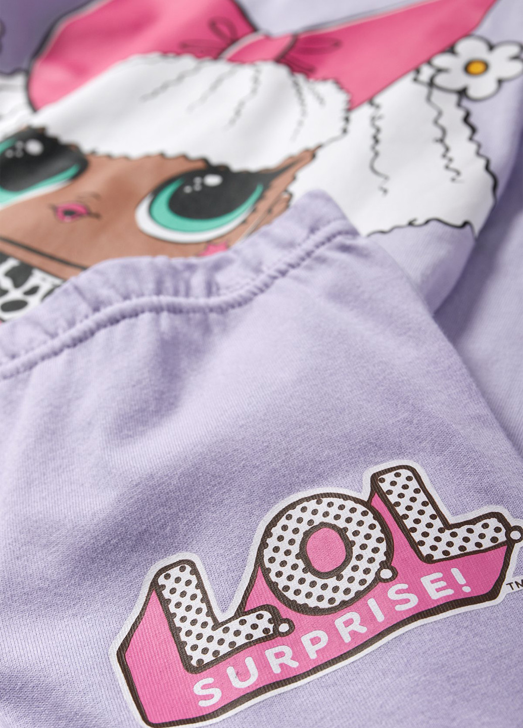 Бузковий демісезонний комплект (лонгслів, штани) C&A