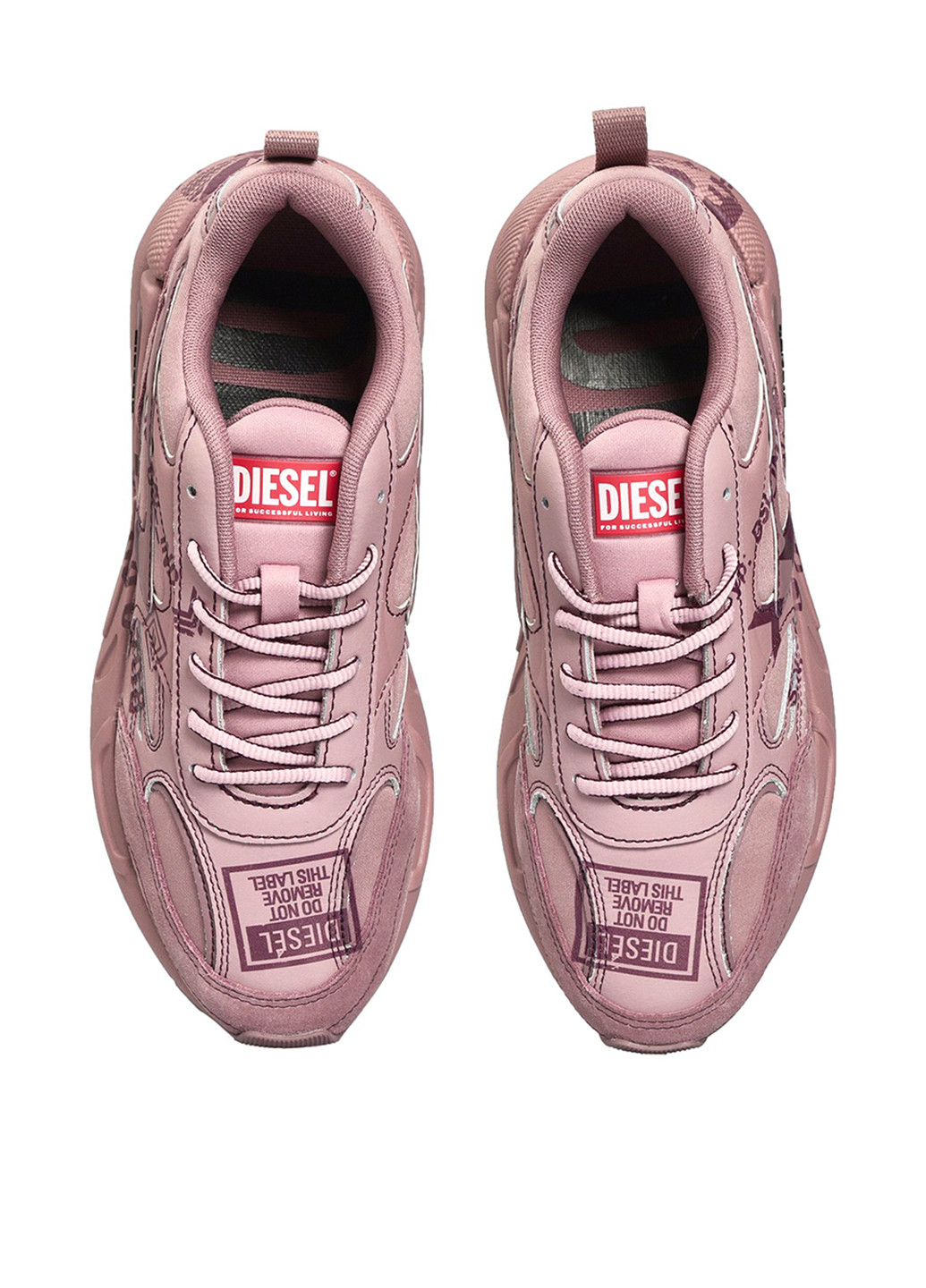 Рожеві осінні кросівки Diesel
