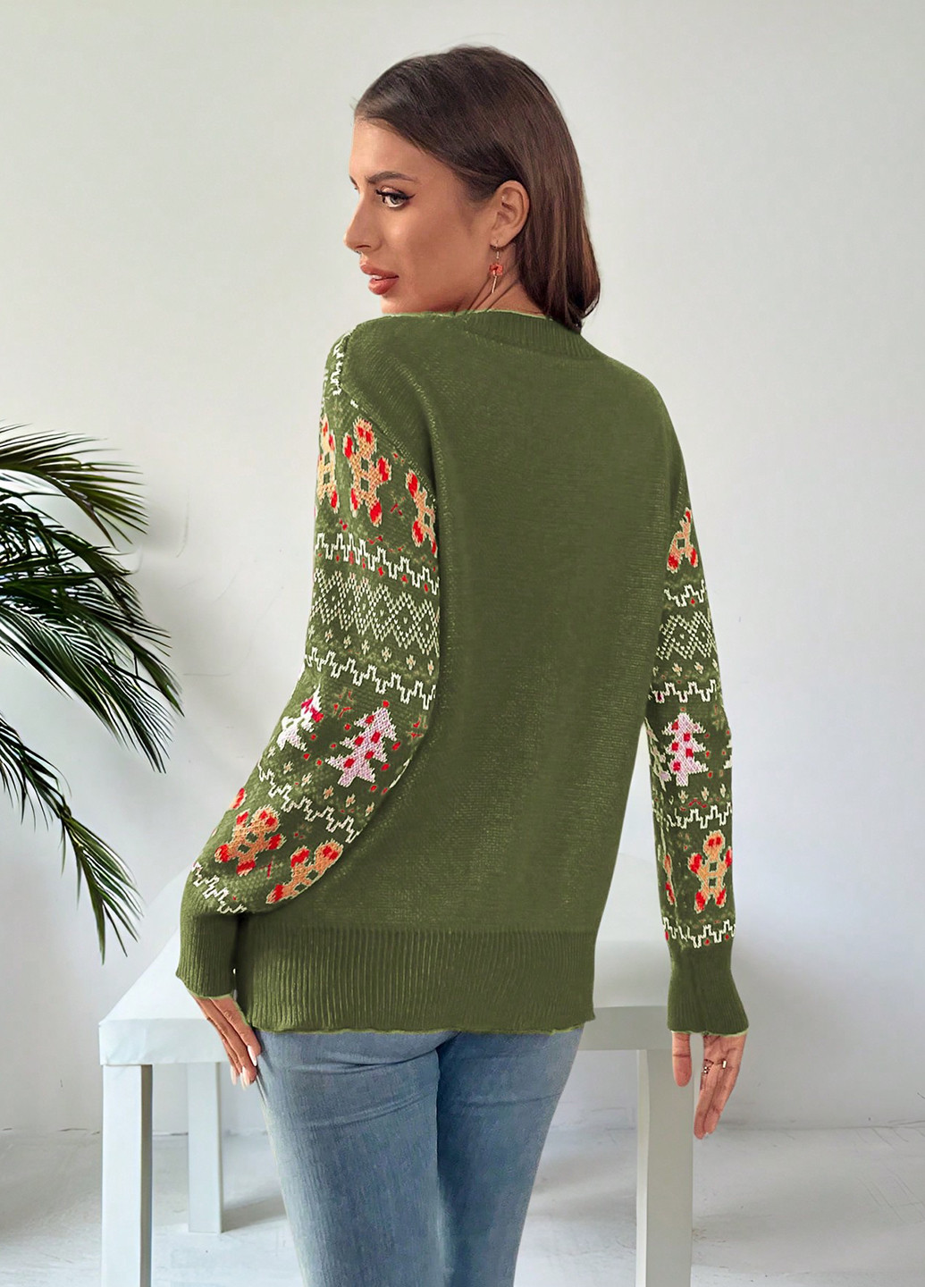 Зелений демісезонний джемпер джемпер SHEIN