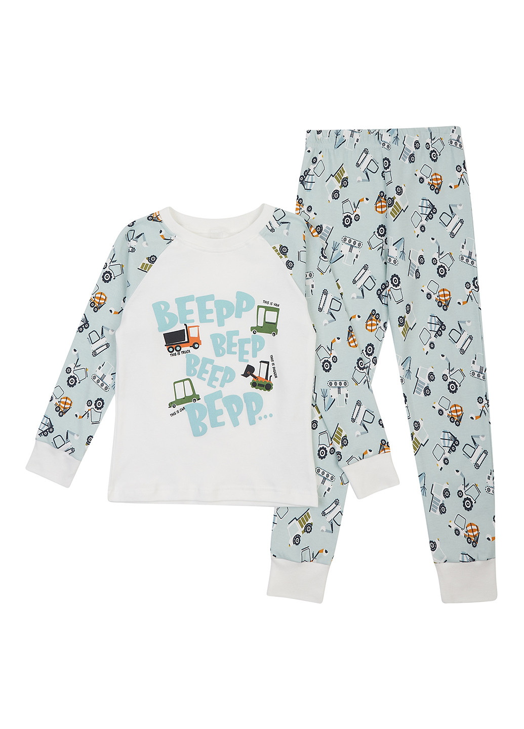 Голубая всесезон пижама (лонгслив, брюки) лонгслив + брюки dexter's