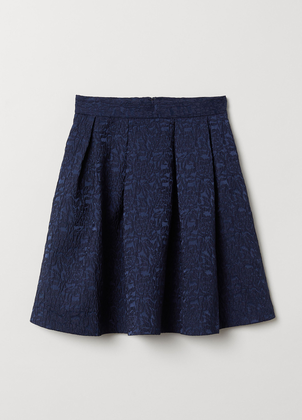 Синяя кэжуал однотонная юбка H&M колокол