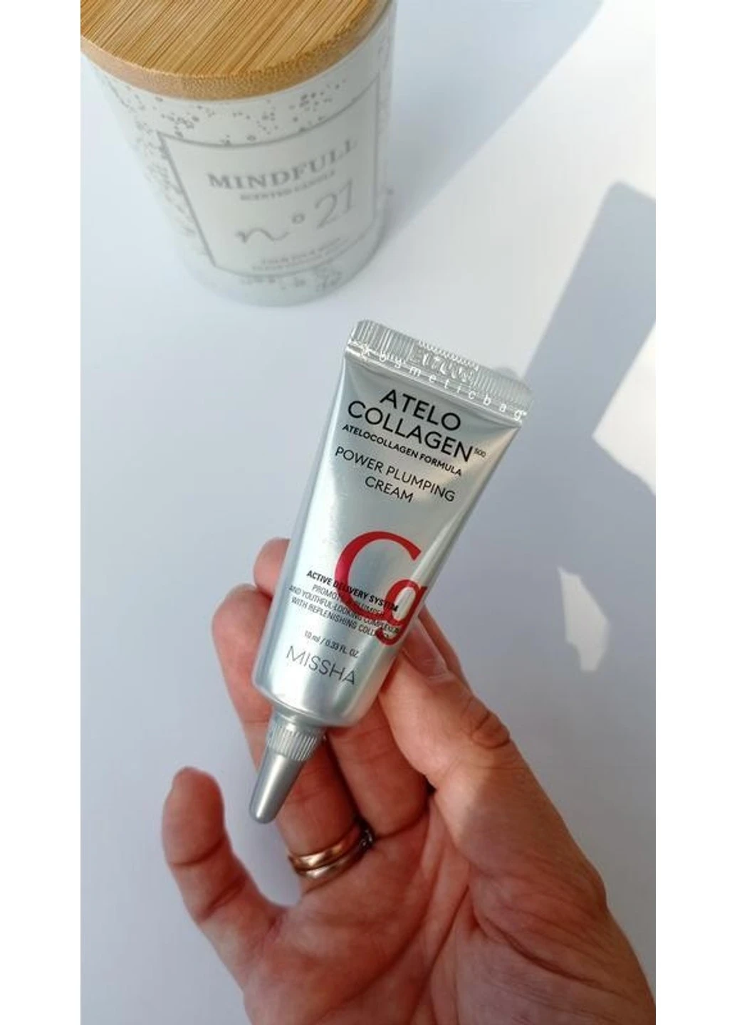 MISSHA Крем для пружності шкіри обличчя з колагеном Atelo Collagen 500 Power Plumping Cream 10 мл — Крем, Південна Корея (254953381)