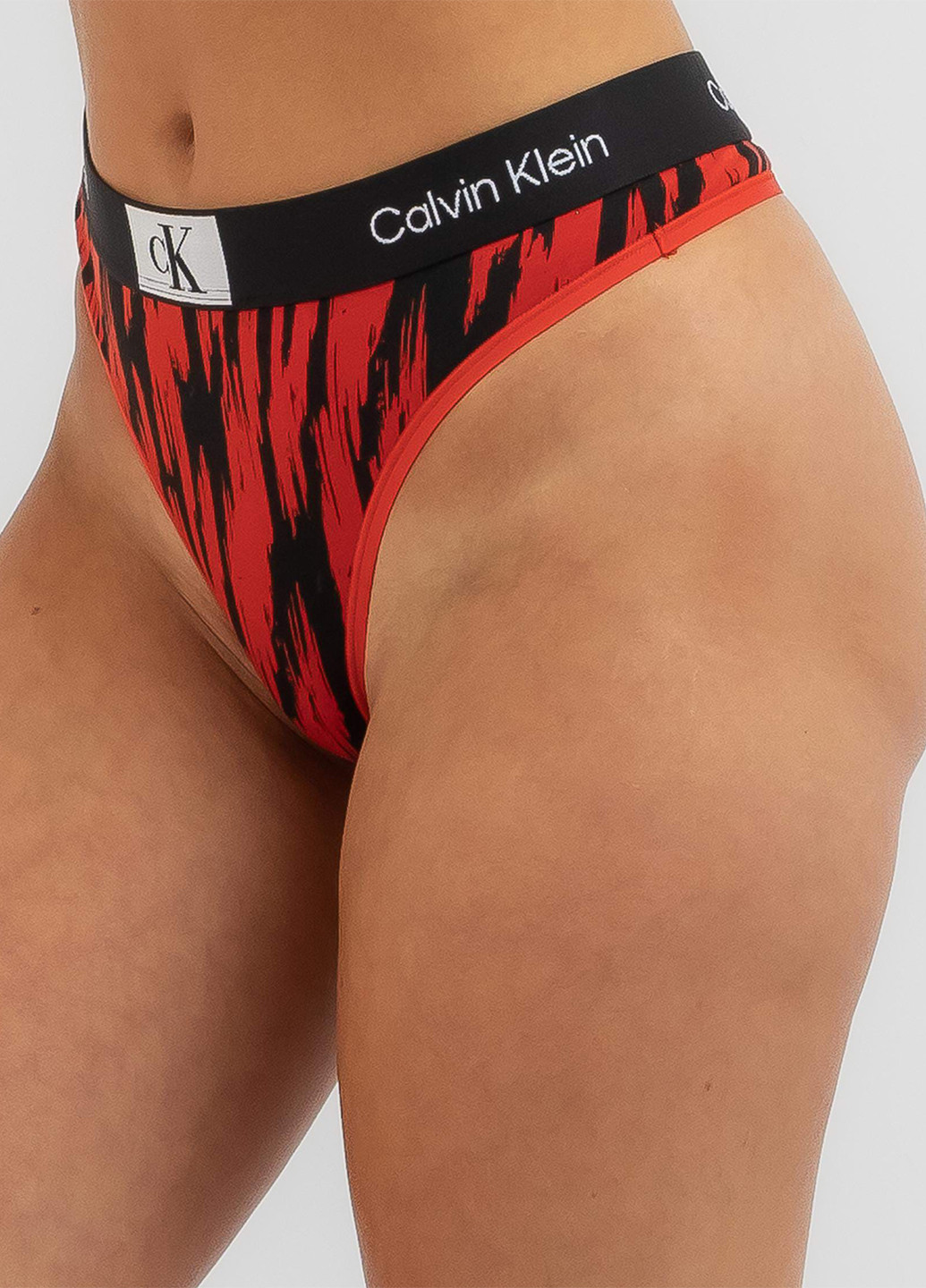 Красный демисезонный комплект (бюстгальтер, трусики) Calvin Klein
