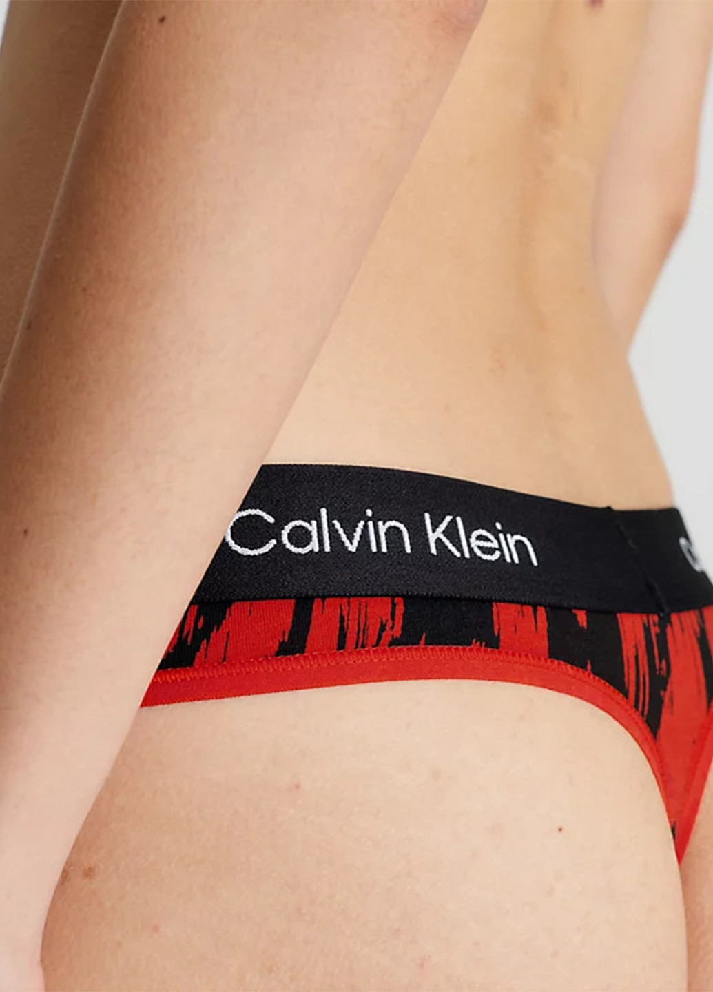 Красный демисезонный комплект (бюстгальтер, трусики) Calvin Klein