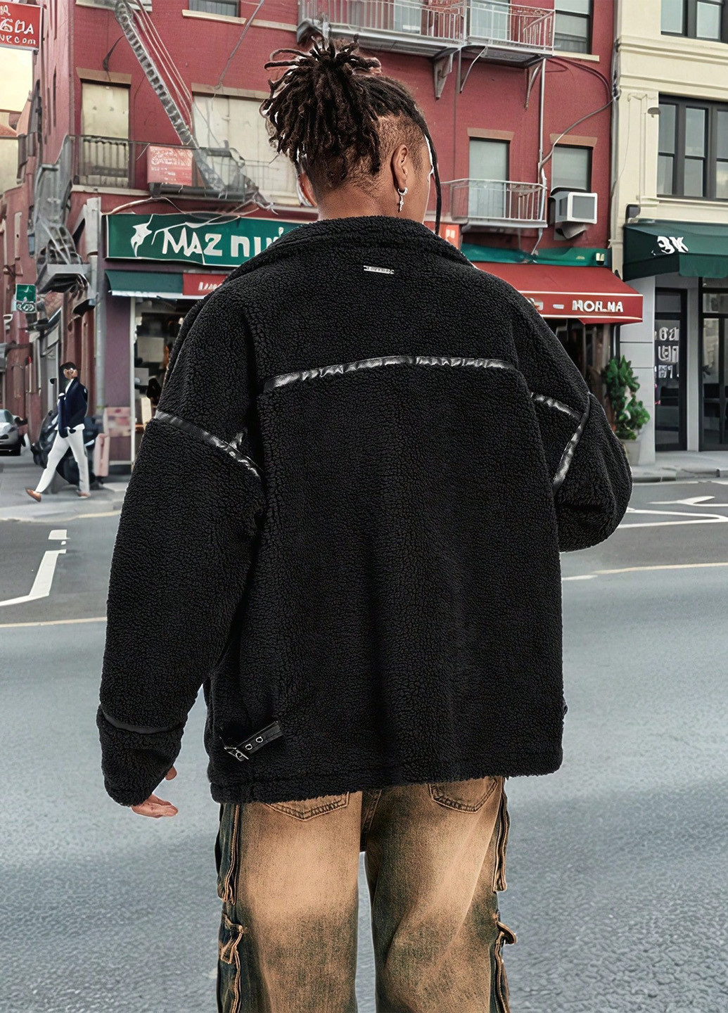 Черная зимняя куртка SHEIN