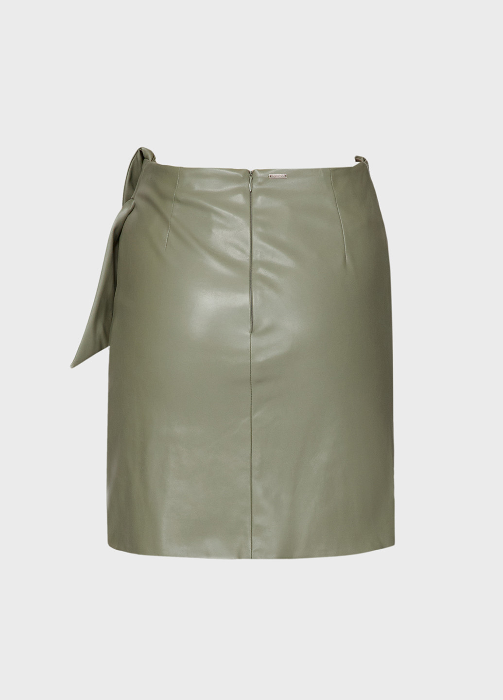 Оливковая (хаки) кэжуал однотонная юбка Guess на запах