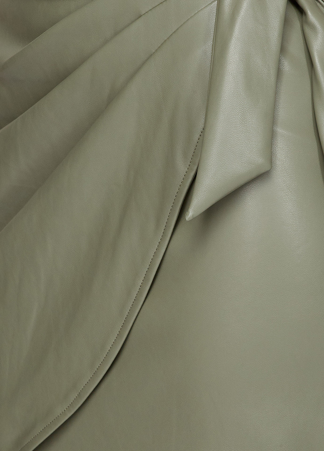 Оливковая (хаки) кэжуал однотонная юбка Guess на запах