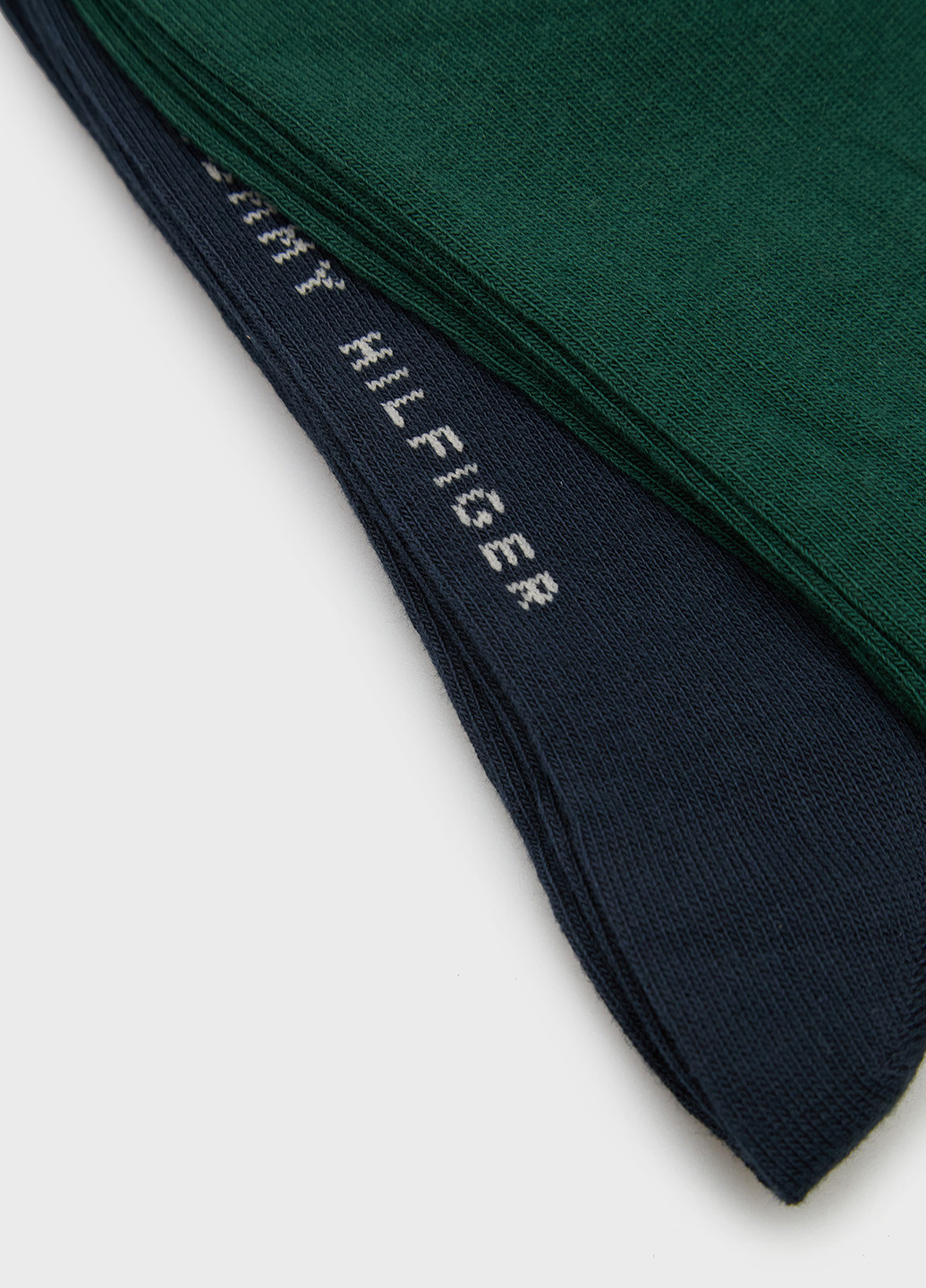 Зелені шкарпетки (2 шт.) Tommy Hilfiger однотонні (346673433)