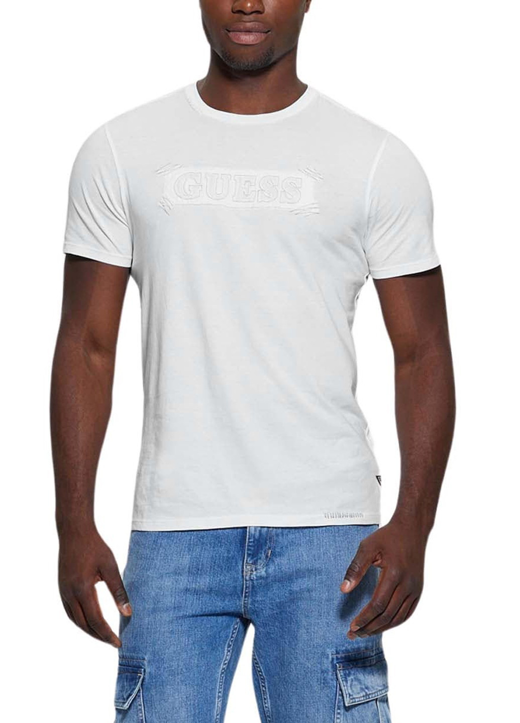 Белая футболка Guess