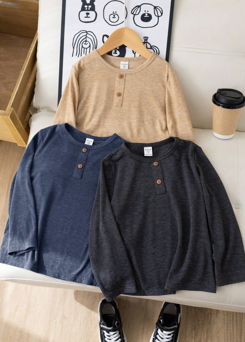 Лонгслів (3шт.) SHEIN (331536365)