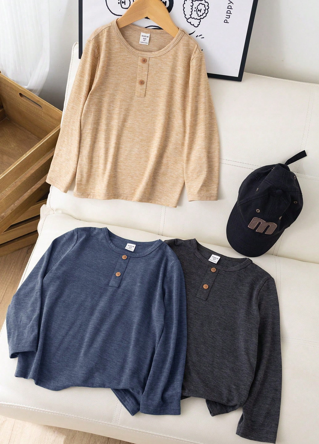 Лонгслів (3шт.) SHEIN (331536365)