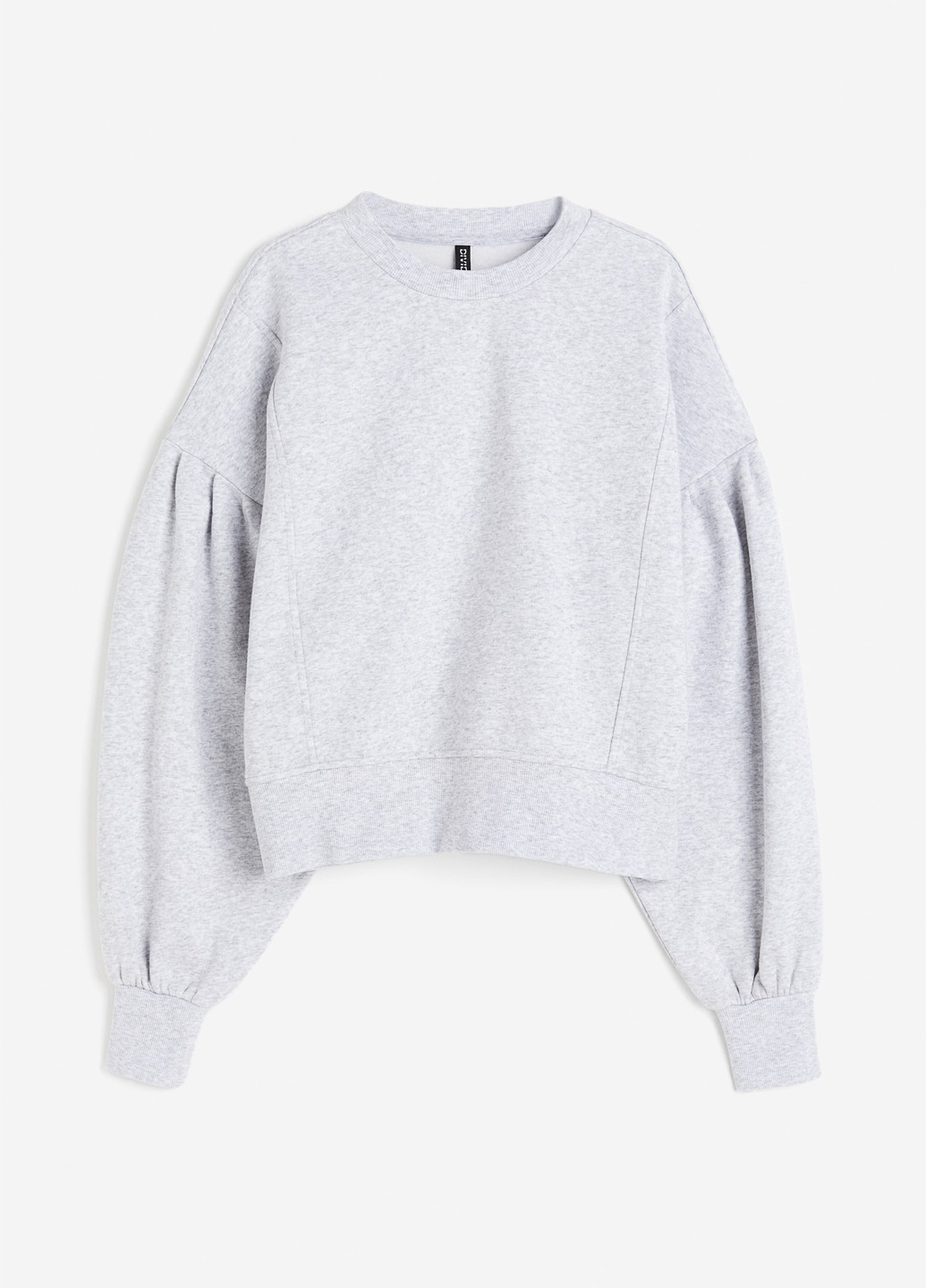 Світло-сірий світшот H&M однотонний без декору (361285995)