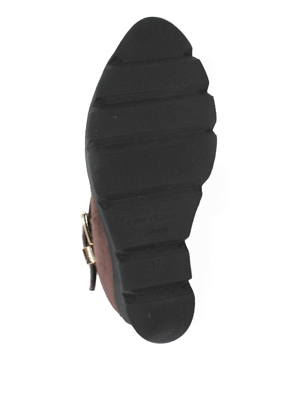 Зимние ботинки Favi волнистая подошва, с пряжкой из натуральной замши