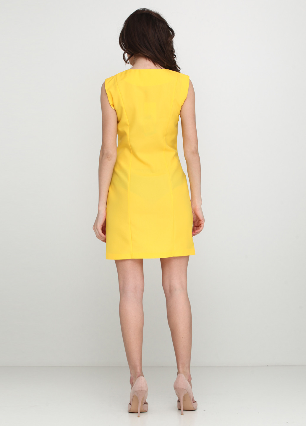 Жовтий кежуал сукня ANVI однотонна