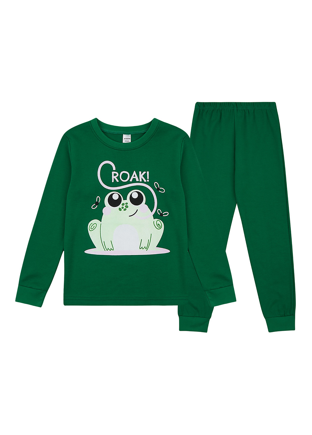 Зелена всесезон піжами (лонгслів, штани) лонгслів + брюки Garnamama