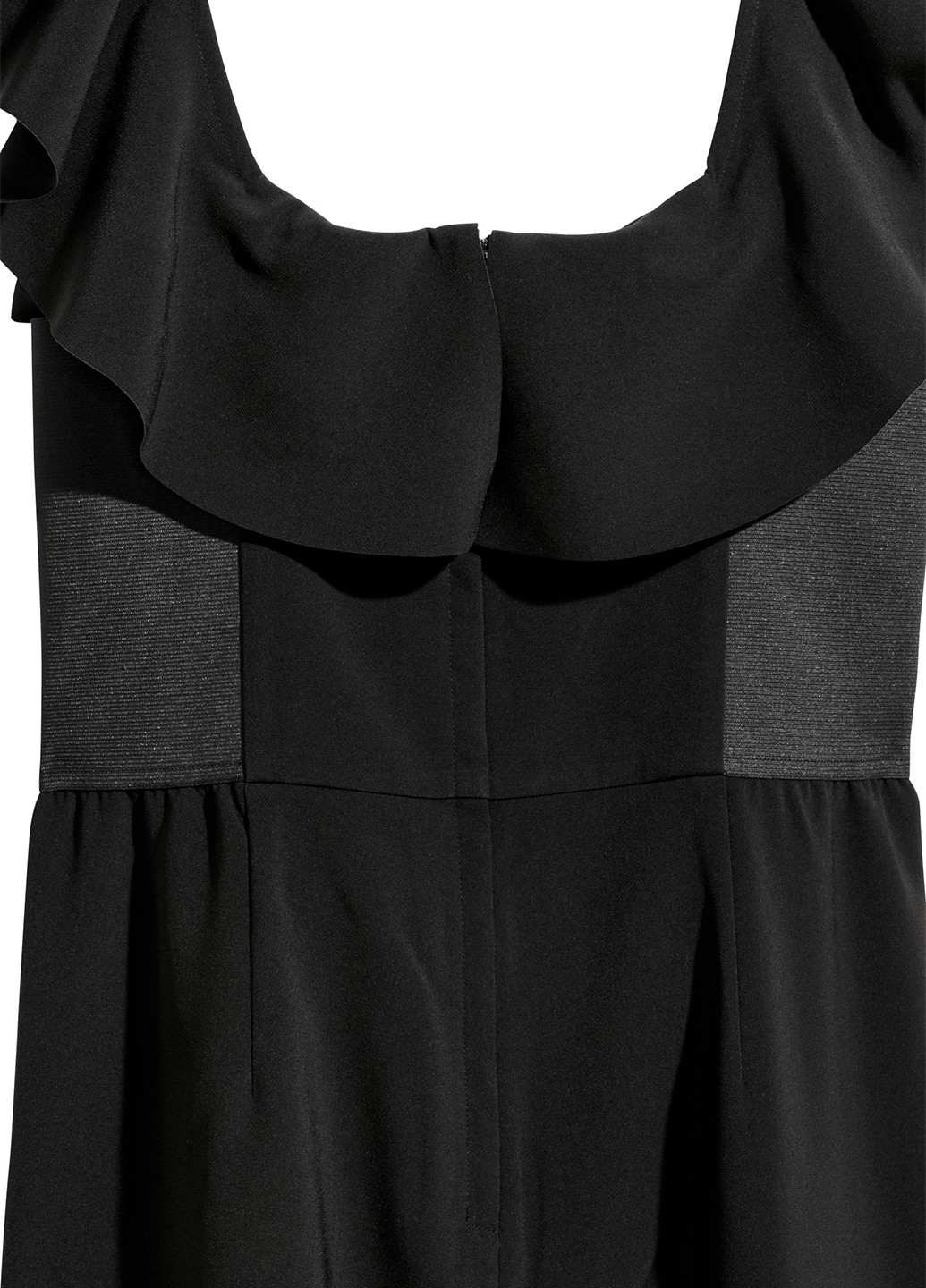 Комбінезон H&M комбінезон-брюки однотонний чорний кежуал поліестер