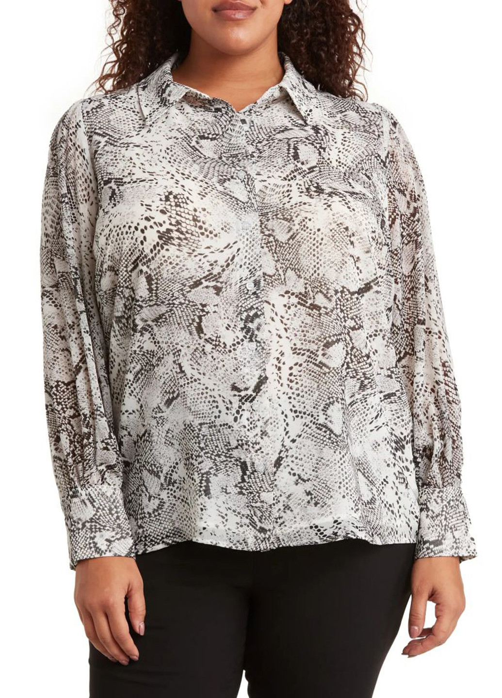 Серая кэжуал рубашка змеиный Calvin Klein