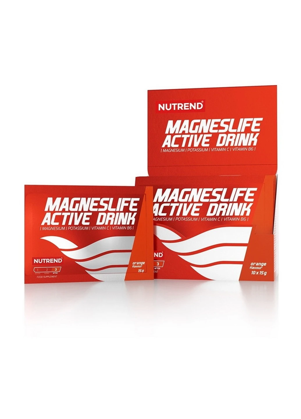 Комплекс вітамінів Magnes Life Active Drink 10 х 15 грам Апельсин Nutrend (255407534)