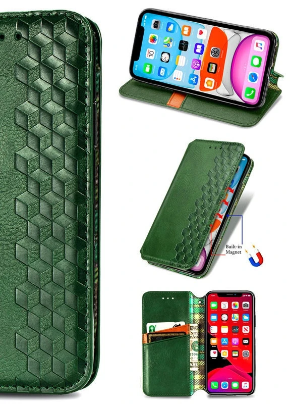 Шкіряний чохол книжка Cubic (PU) для Xiaomi Mi 10T / Mi 10T Pro Зелений (is_00000040672_1) Getman (237834847)