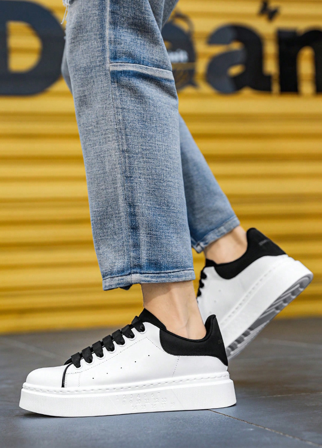 Чорно-білі Осінні кросівки SHEIN