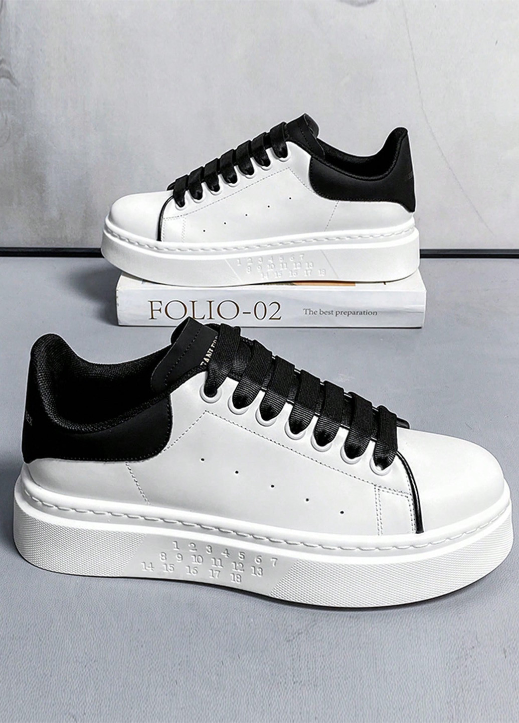 Чорно-білі Осінні кросівки SHEIN