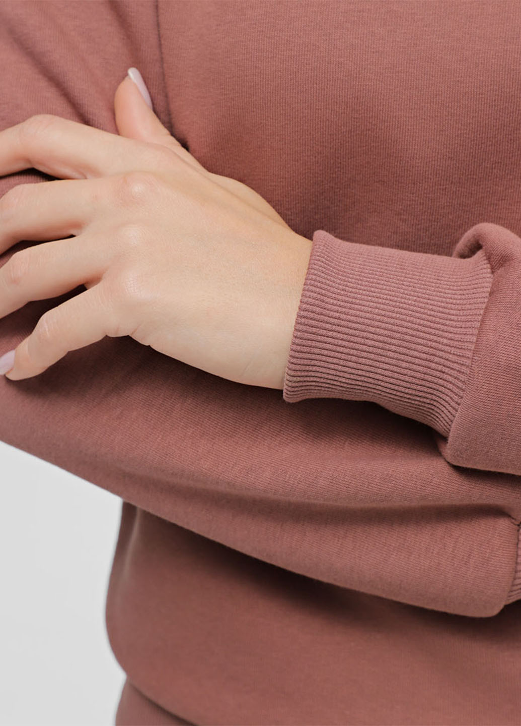 Коричневый свитшот Promin однотонный без декора (268477109)