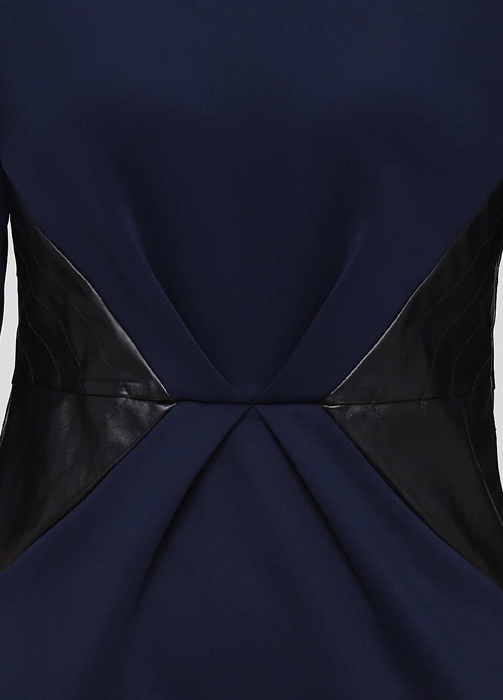 Темно-синее кэжуал платье футляр NikTan однотонное