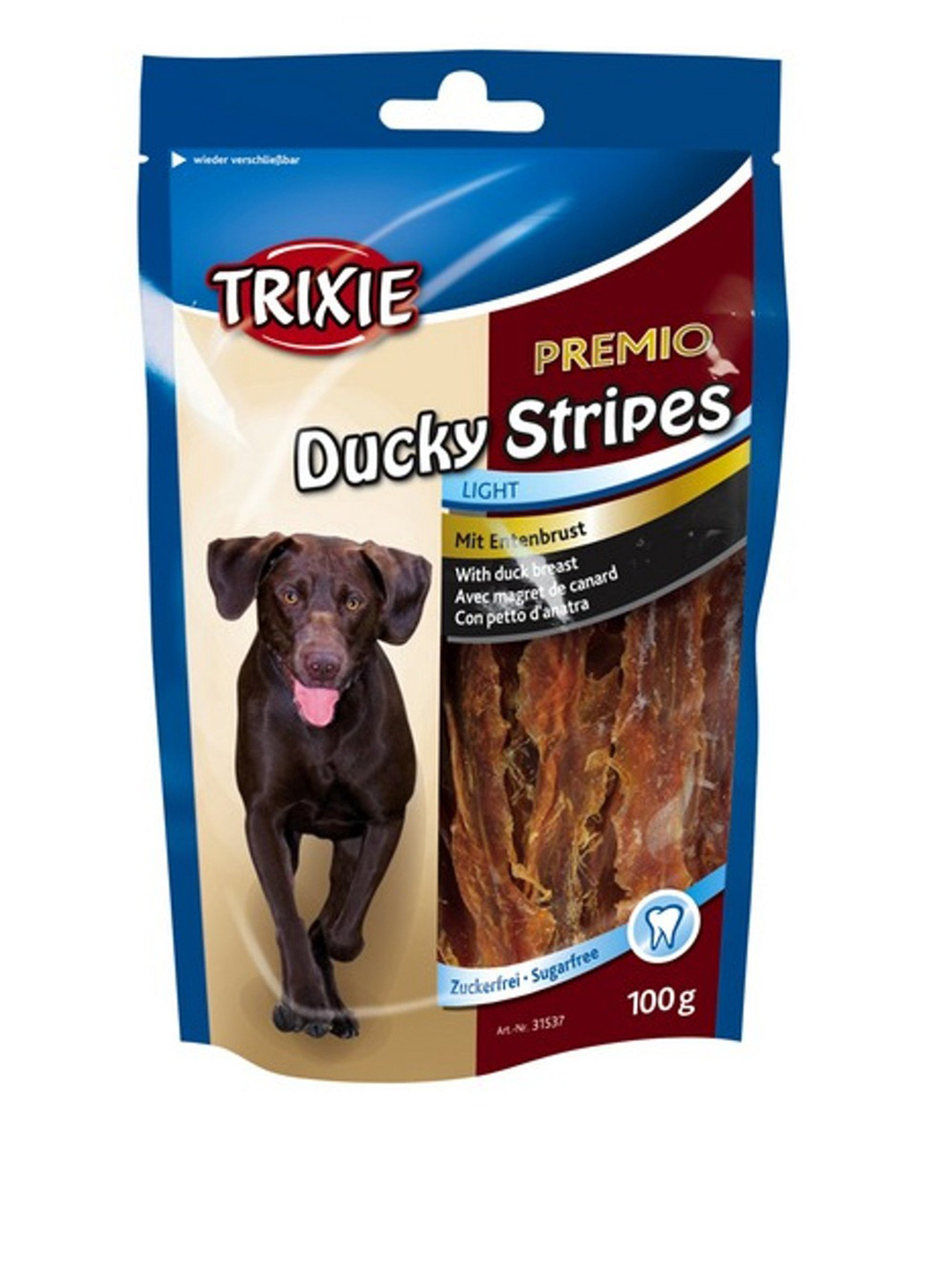 Лакомство для собак "PREMIO Ducky Stripes" утка, 100 г Trixie (16935184)