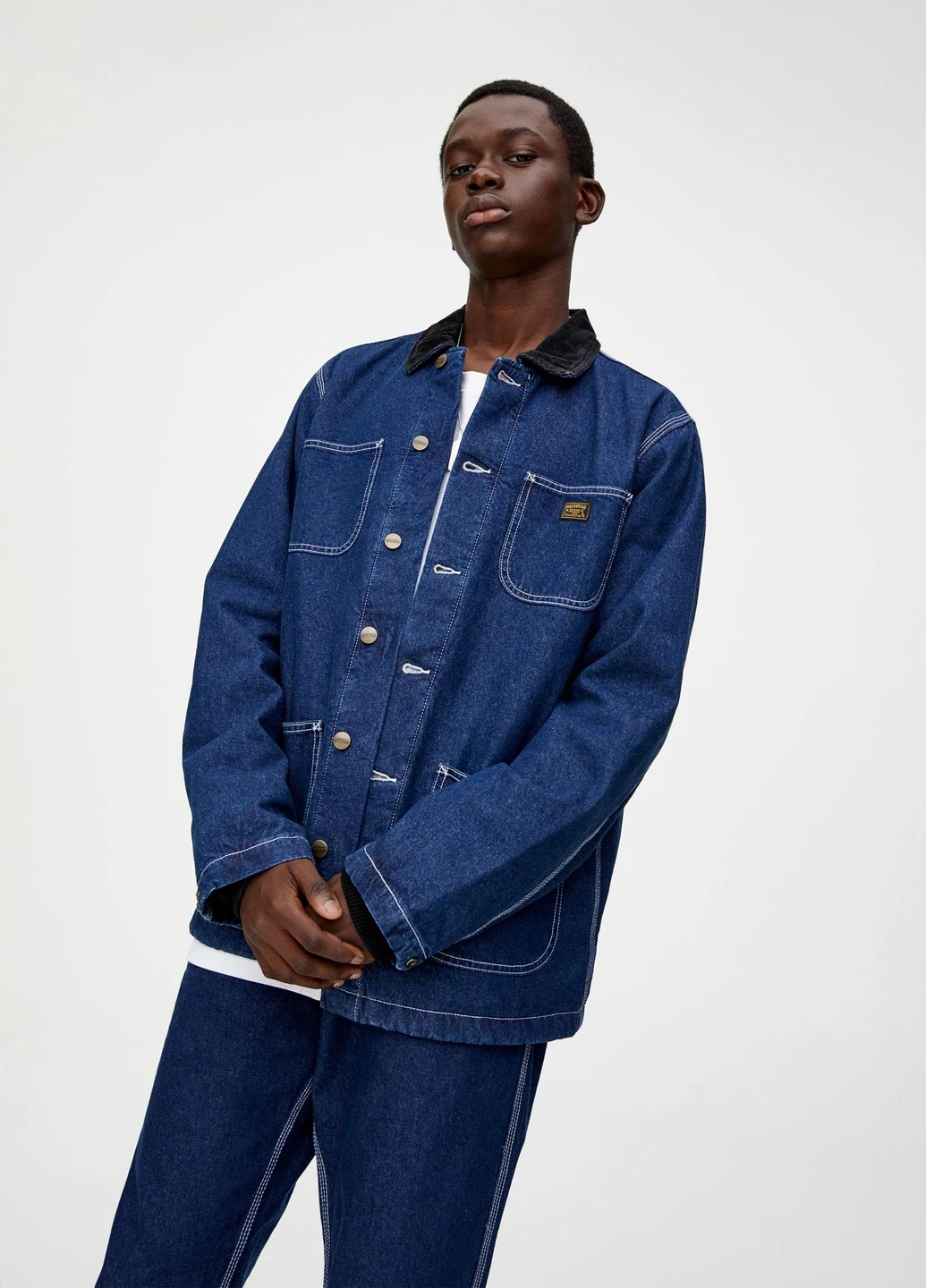 Синя куртка легка,синій, Pull & Bear