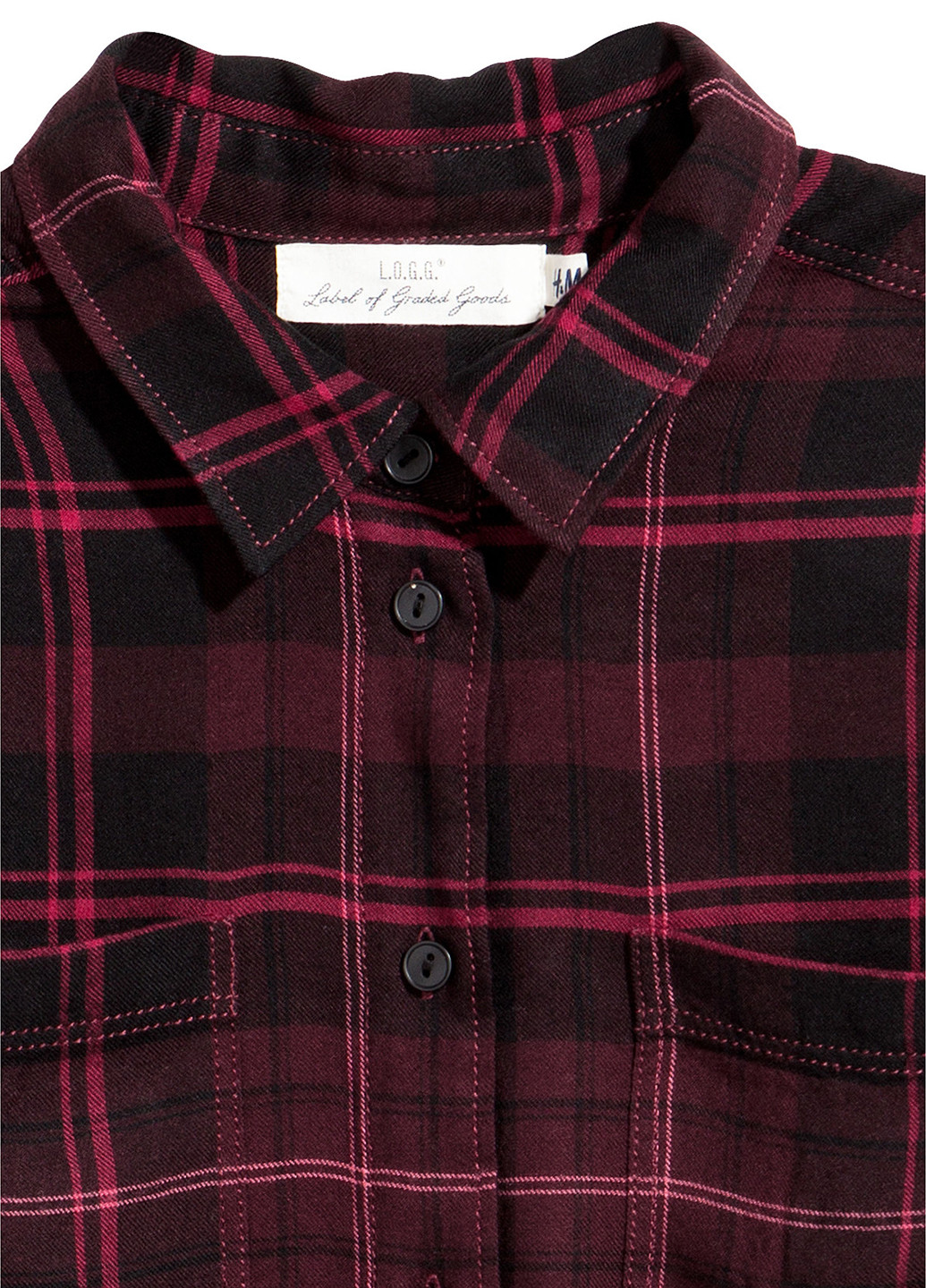 Бордовая демисезонная блуза H&M