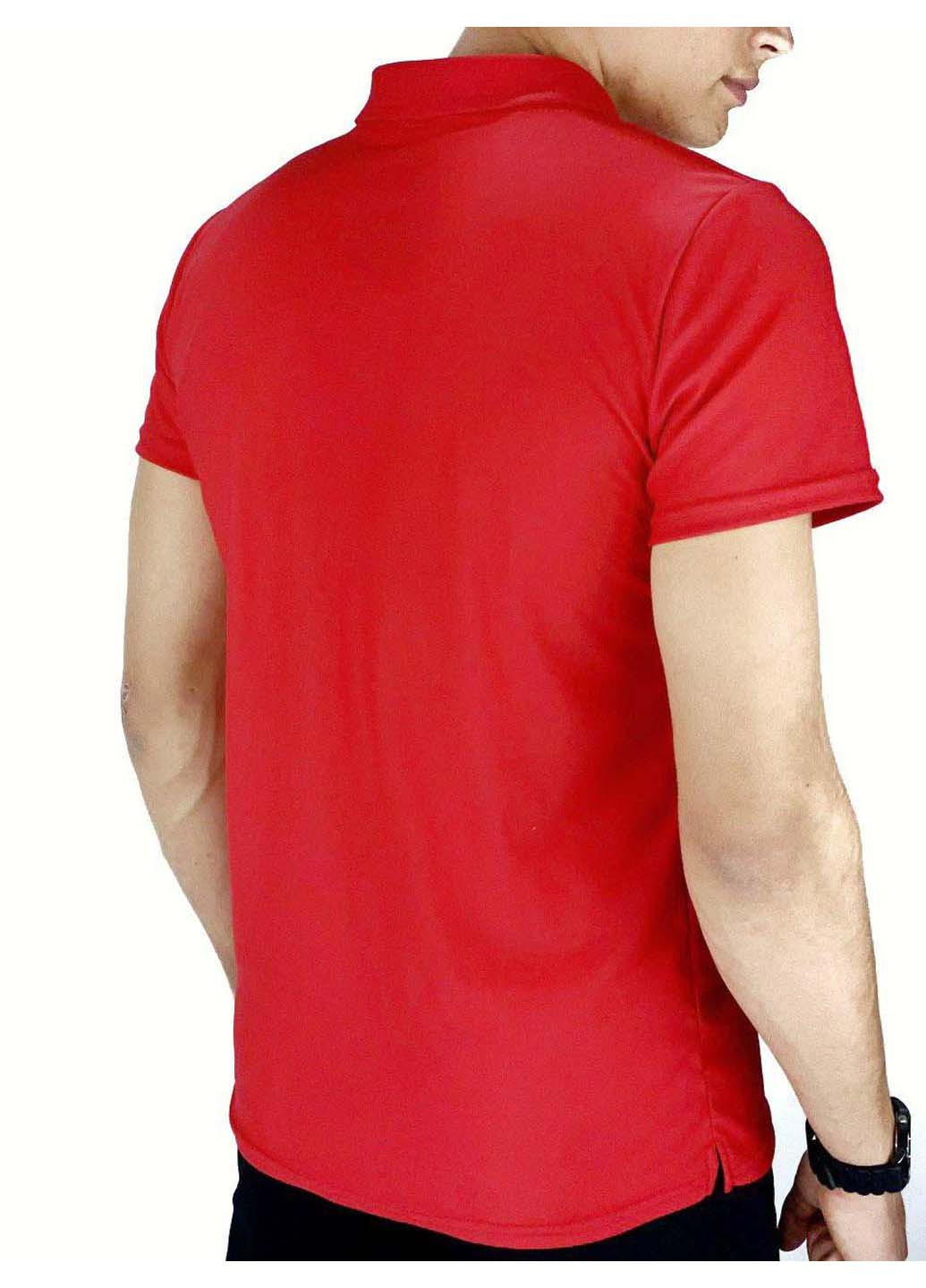 Красная футболка-поло для мужчин Intruder однотонная
