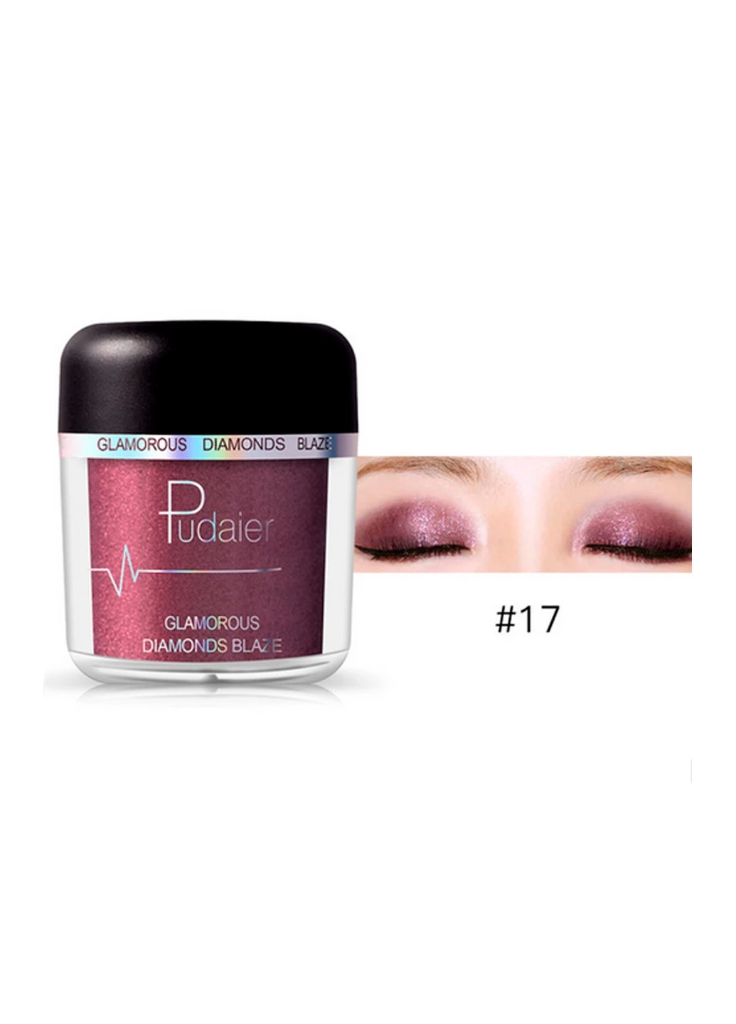 Тіні пігментні для повік Glamorous Diamonds Blaze Eyeshadow 4,5г Pudaier (254474471)