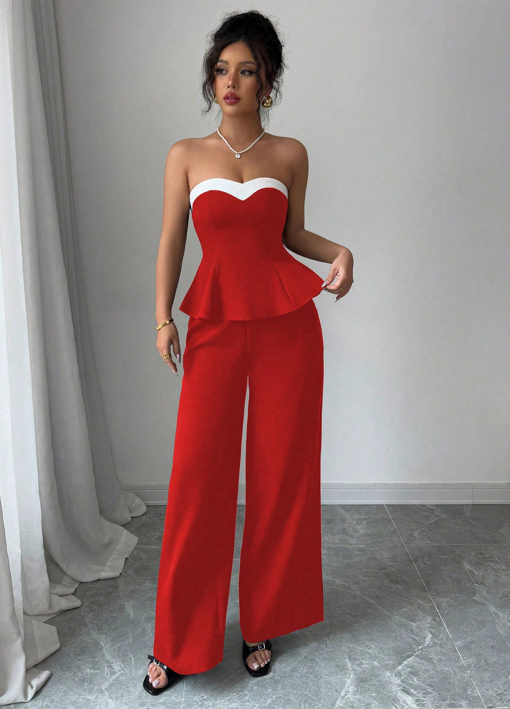 Костюм (топ, брюки) SHEIN (365437790)