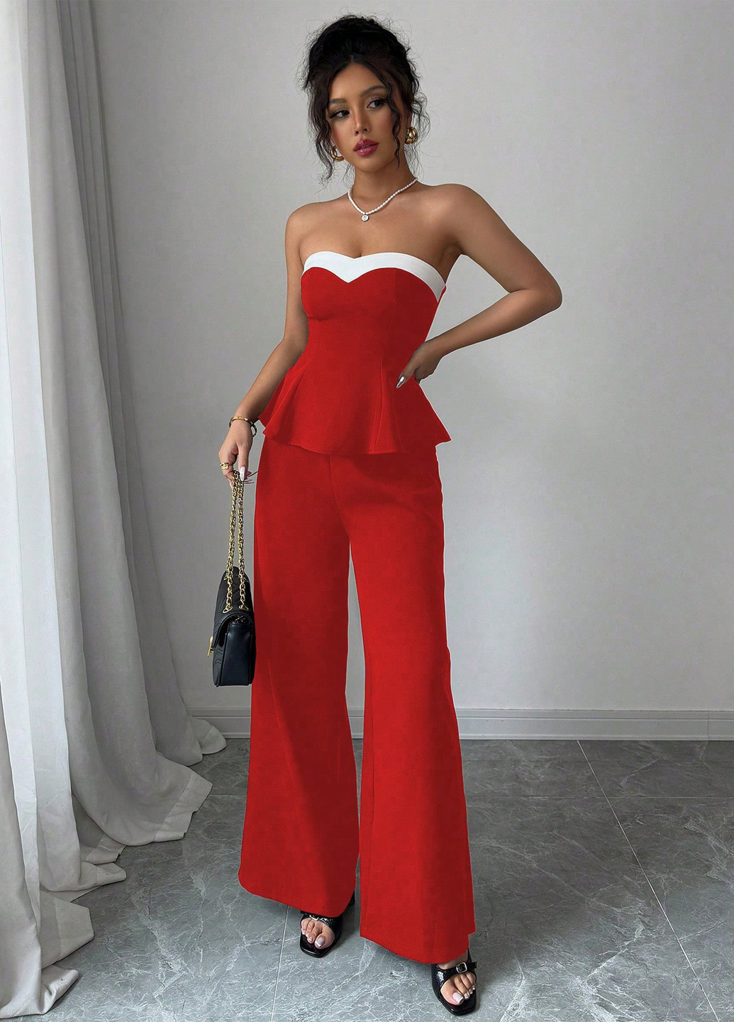 Костюм (топ, брюки) SHEIN (365437790)