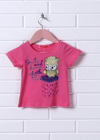 Рожева літня футболка Miss Image