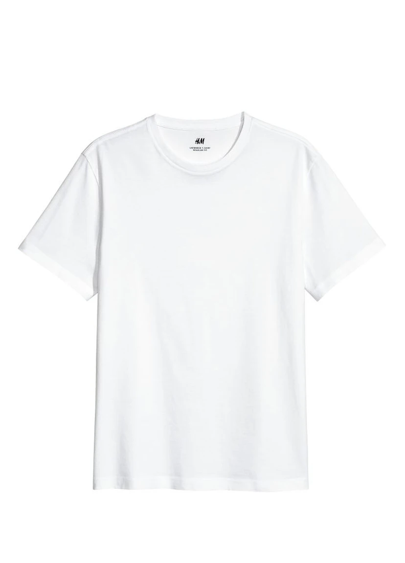 Белая футболка regularfit H&M