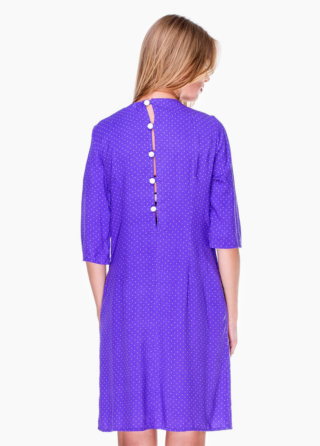 Фиолетовое кэжуал платье Millaka в горошек