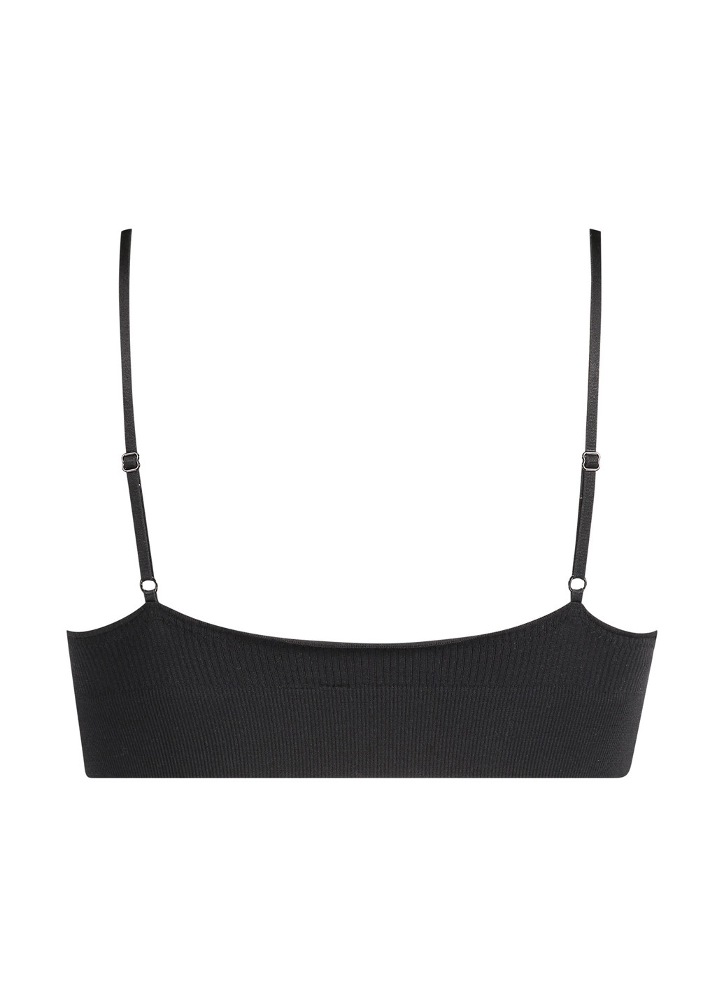 Чёрный топ бюстгальтер Hunkemoller без косточек полиамид