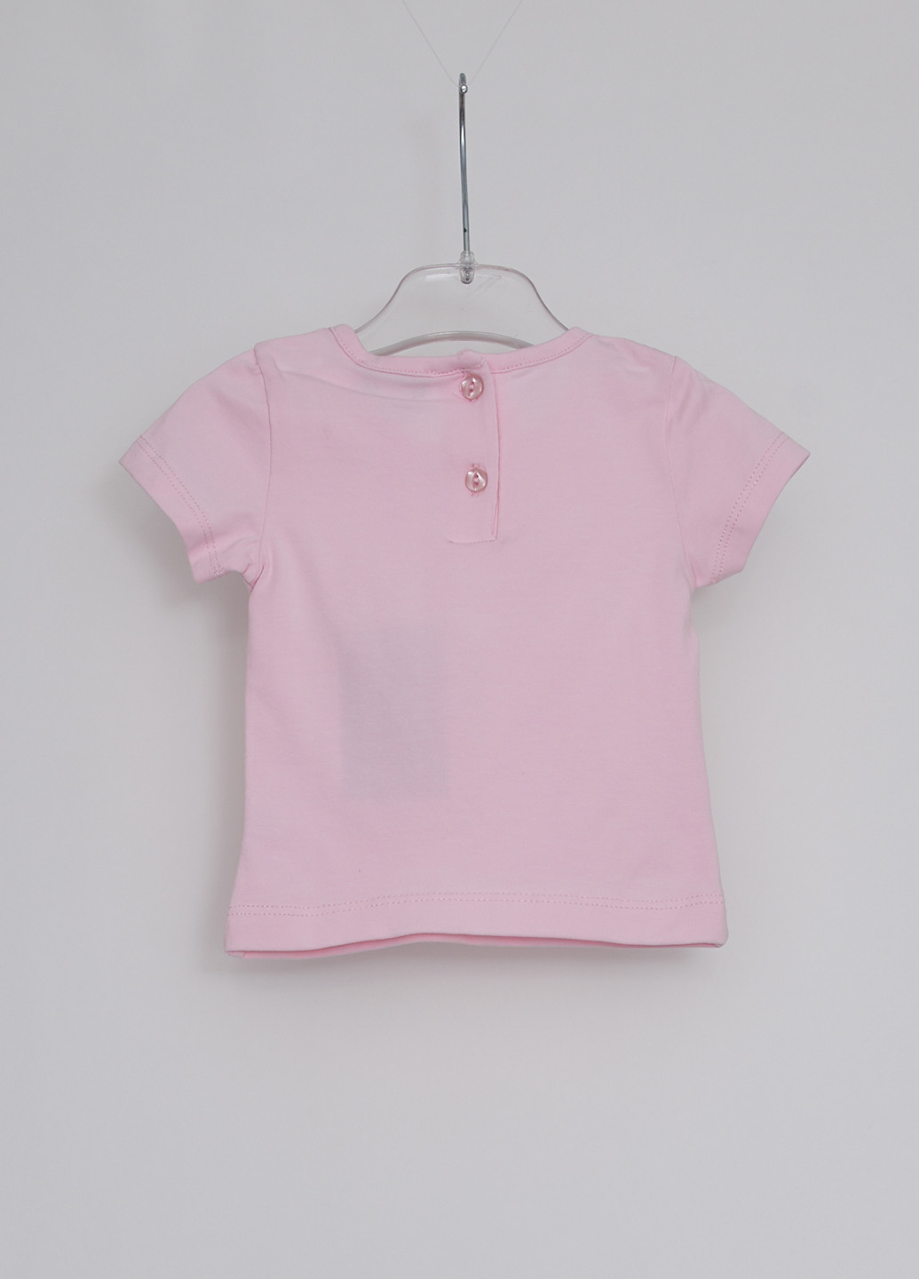 Світло-рожева літня футболка з коротким рукавом Marasil