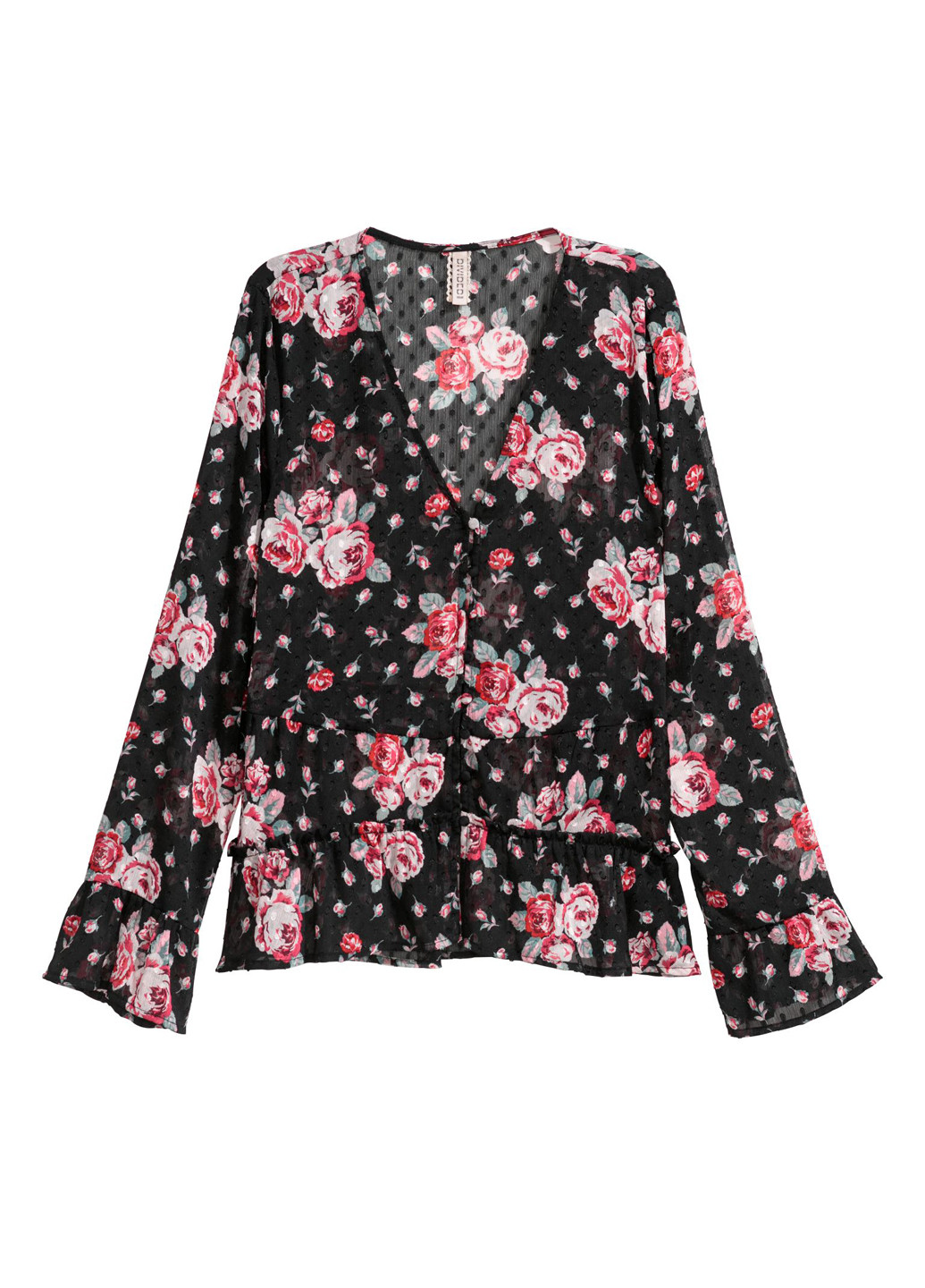 Чёрная блуза H&M