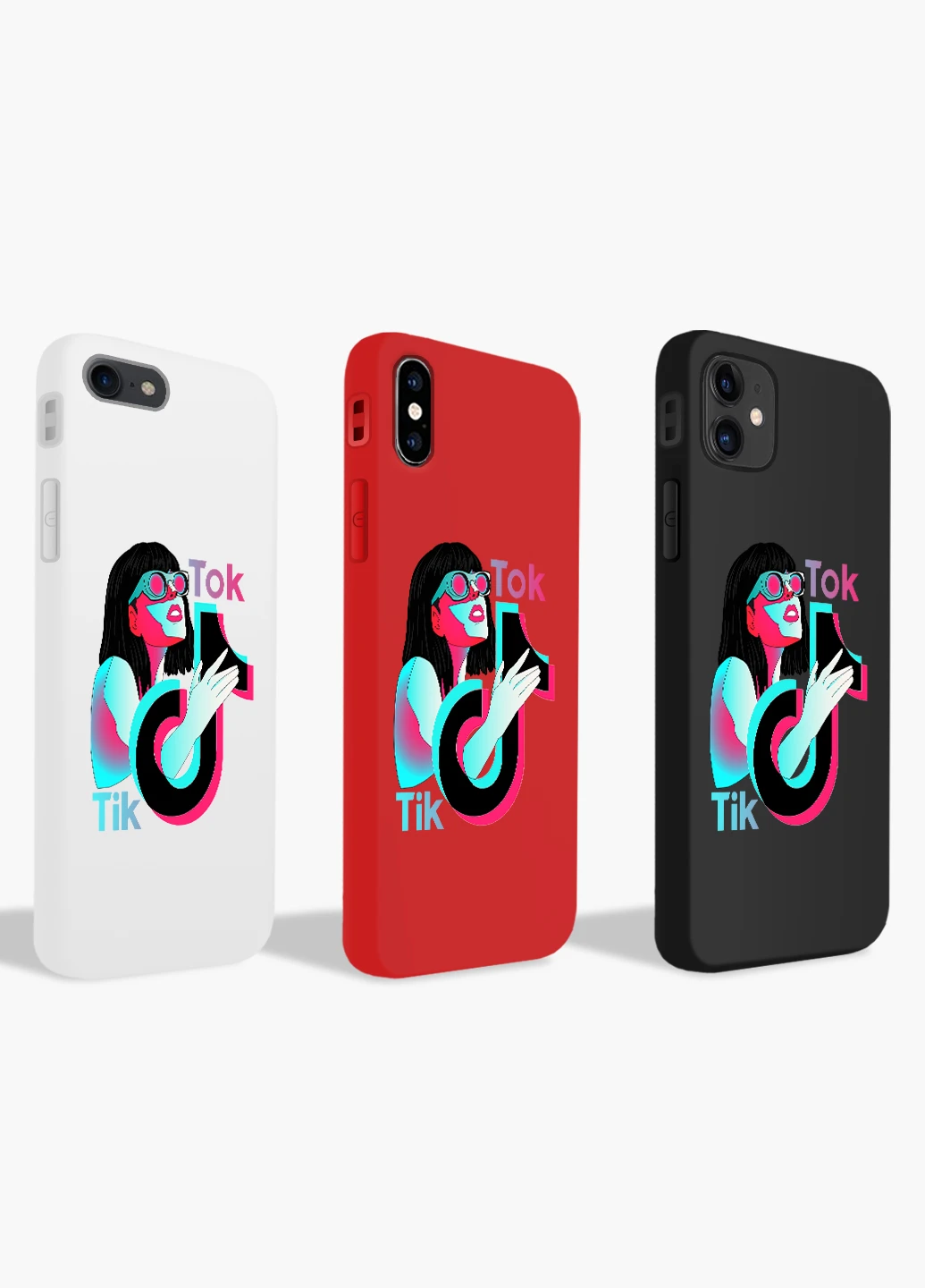 Чохол силіконовий Apple Iphone Xs ТікТок (TikTok) (8938-1647) MobiPrint (219517557)