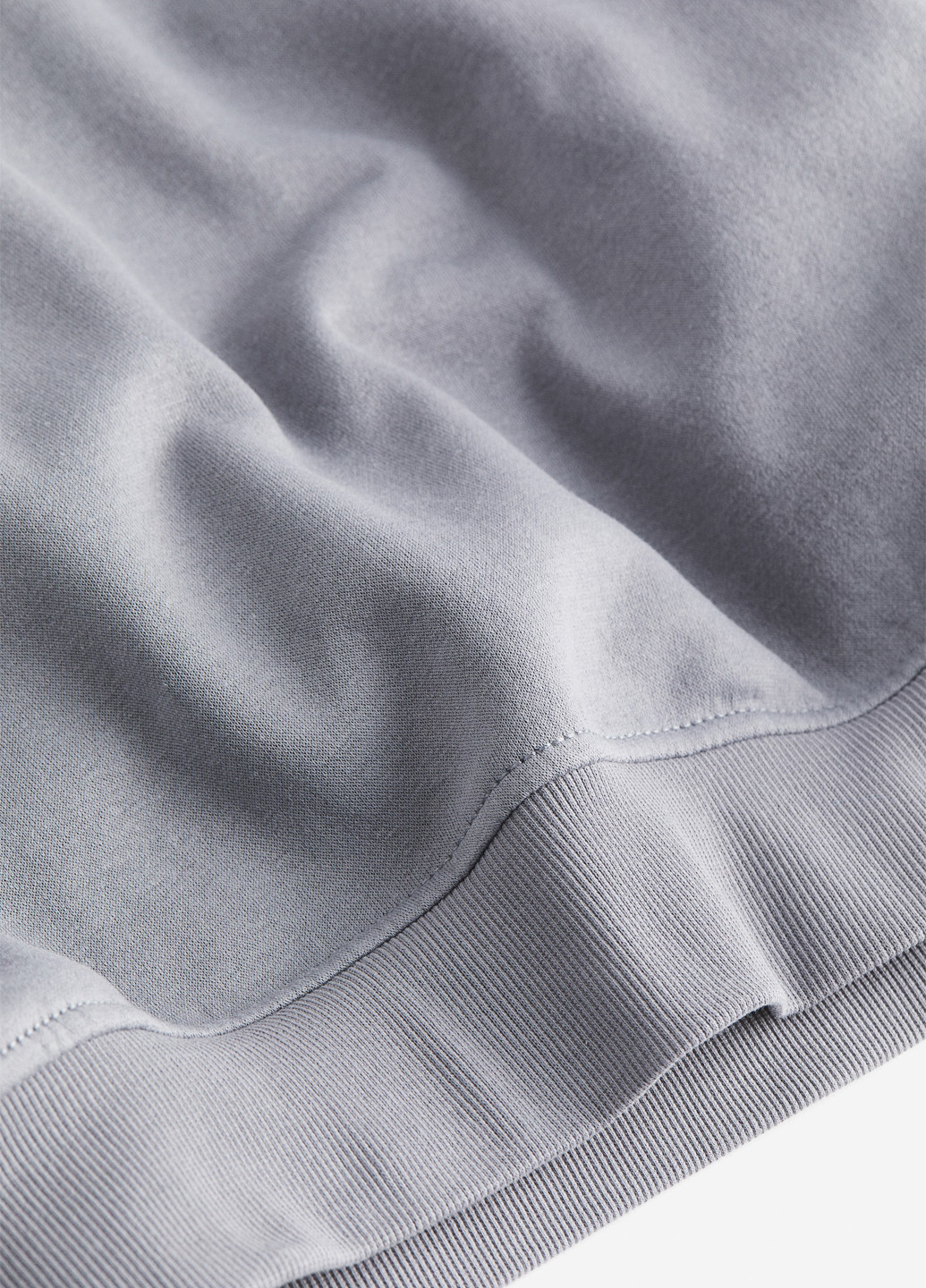 Серый свитшот H&M надпись без декора (362622343)