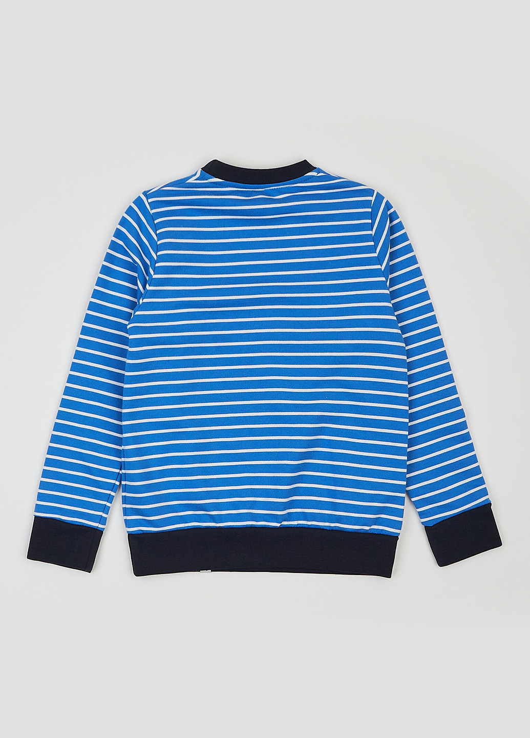Синий свитшот ArDoMi полоска без декора (293004892)